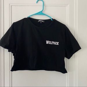 Wolfpack crop top